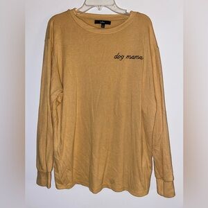 Lulu's Crewneck Long Sleeve Tee - Camel